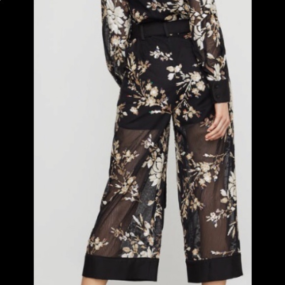 bcbg floral jumpsuit